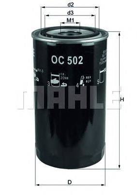 Масляный фильтр MAHLE ORIGINAL OC502