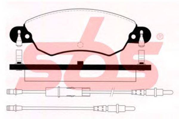 Комплект тормозных колодок, дисковый тормоз sbs 1501221943