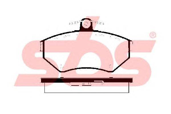 Комплект тормозных колодок, дисковый тормоз sbs 1501224739