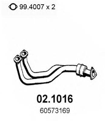 Труба выхлопного газа ASSO 02.1016