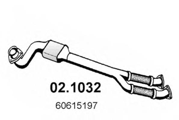 Труба выхлопного газа ASSO 021032