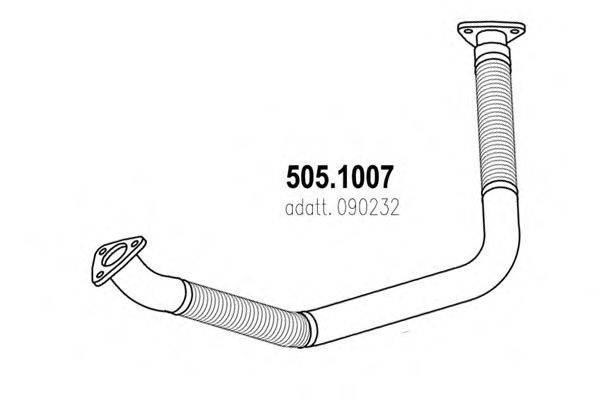 Труба выхлопного газа ASSO 505.1007
