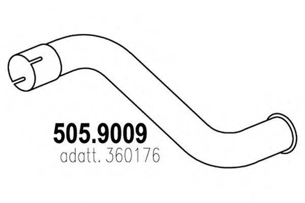 Труба выхлопного газа ASSO 505.9009