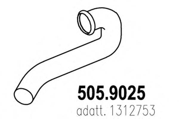 Труба выхлопного газа ASSO 505.9025