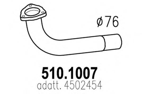 Труба выхлопного газа ASSO 5101007