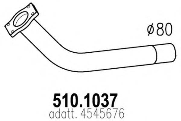 Труба выхлопного газа ASSO 510.1037