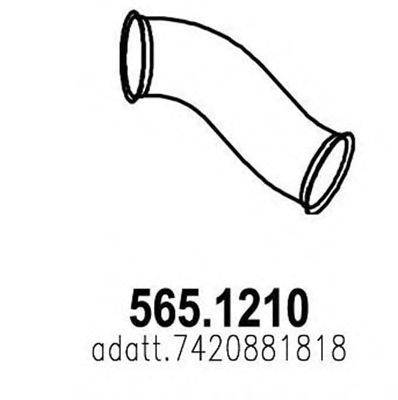 Труба выхлопного газа ASSO 565.1210