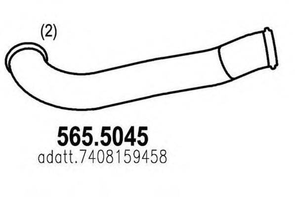 Труба выхлопного газа ASSO 565.5045