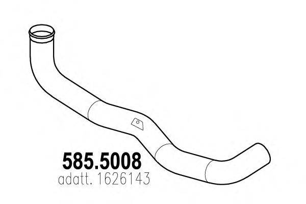 Труба выхлопного газа ASSO 585.5008