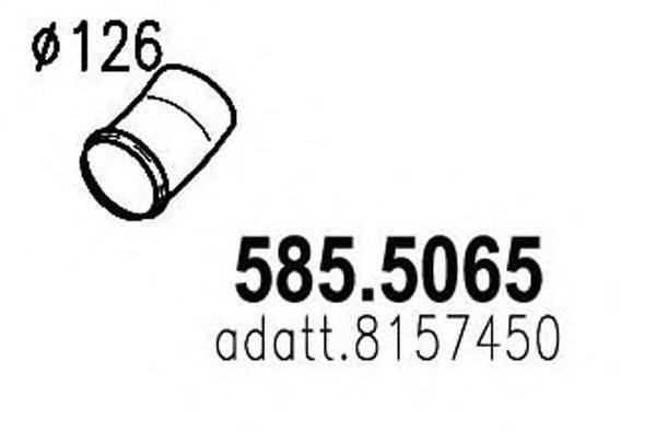 Труба выхлопного газа ASSO 585.5065