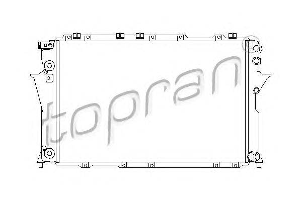 Радиатор, охлаждение двигателя TOPRAN 105 743