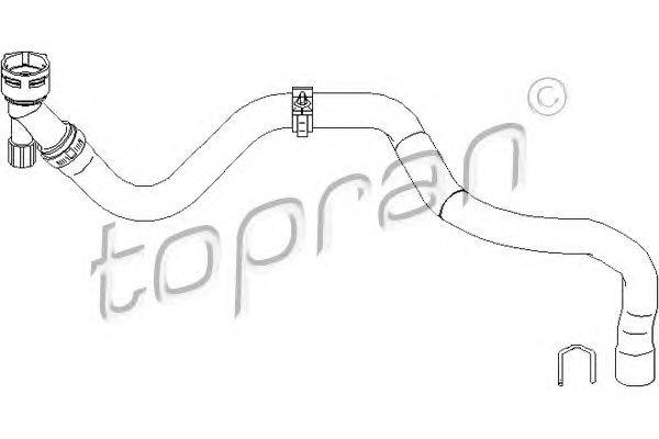 Шланг радиатора TOPRAN 112017