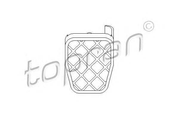 Педальные накладка, педаль тормоз TOPRAN 112247