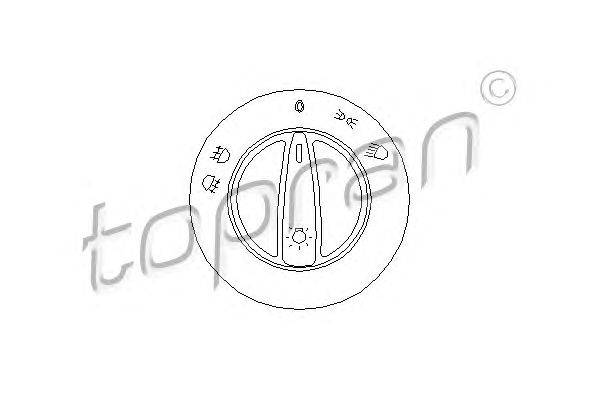 Выключатель, головной свет TOPRAN 109 928