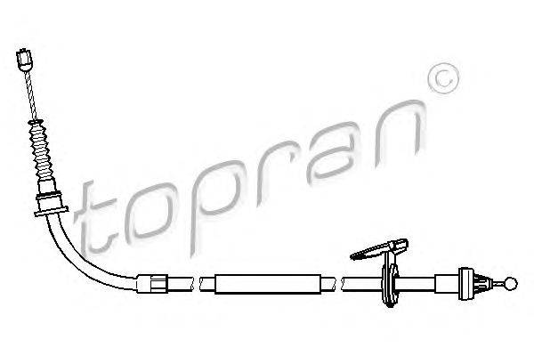 Трос, стояночная тормозная система TOPRAN 501102