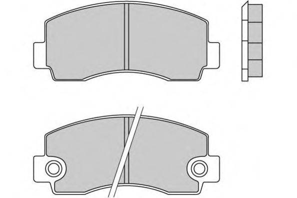Комплект тормозных колодок, дисковый тормоз E.T.F. 20699