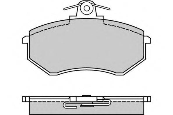 Комплект тормозных колодок, дисковый тормоз E.T.F. 12-0287