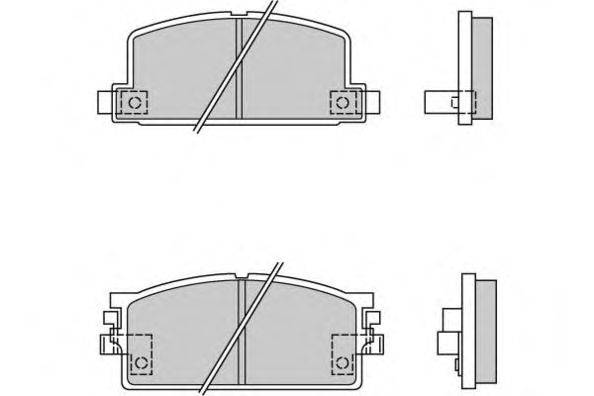Комплект тормозных колодок, дисковый тормоз E.T.F. 12-0294