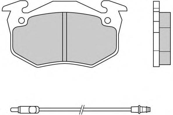 Комплект тормозных колодок, дисковый тормоз E.T.F. 21097
