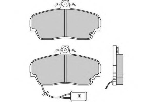 Комплект тормозных колодок, дисковый тормоз E.T.F. 120394
