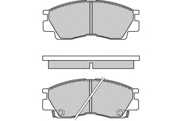 Комплект тормозных колодок, дисковый тормоз E.T.F. 21474