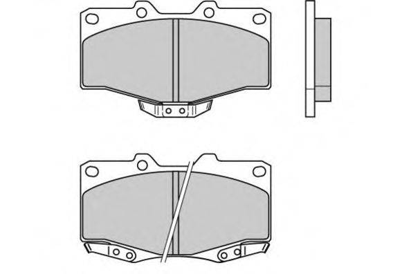 Комплект тормозных колодок, дисковый тормоз E.T.F. 21680