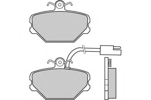Комплект тормозных колодок, дисковый тормоз E.T.F. 21533