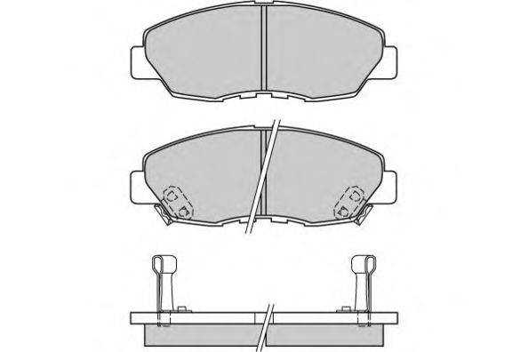 Комплект тормозных колодок, дисковый тормоз E.T.F. 21498