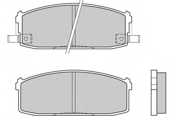 Комплект тормозных колодок, дисковый тормоз E.T.F. 21878