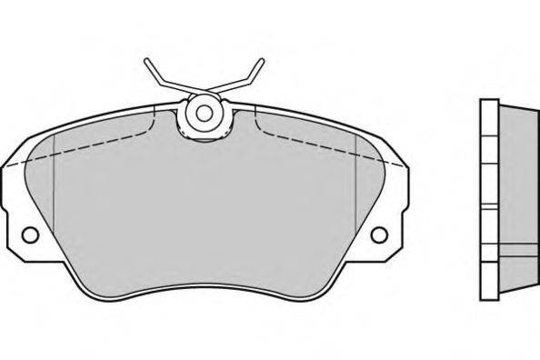 Комплект тормозных колодок, дисковый тормоз E.T.F. 120514