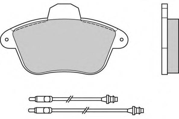 Комплект тормозных колодок, дисковый тормоз E.T.F. 120522