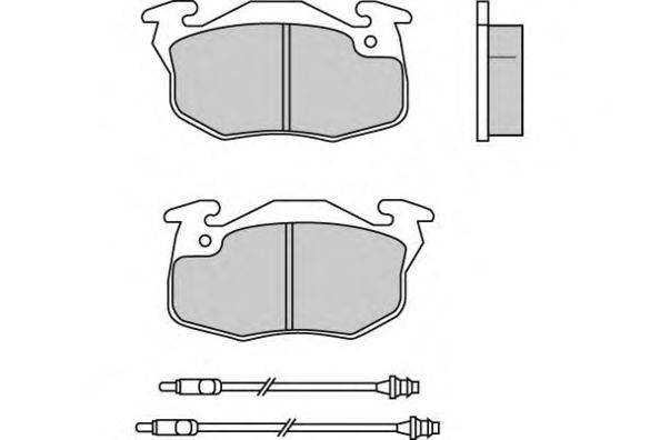 Комплект тормозных колодок, дисковый тормоз E.T.F. 21610
