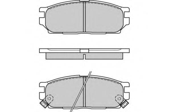 Комплект тормозных колодок, дисковый тормоз E.T.F. 120588