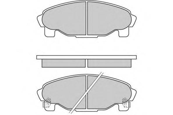 Комплект тормозных колодок, дисковый тормоз E.T.F. 12-0601