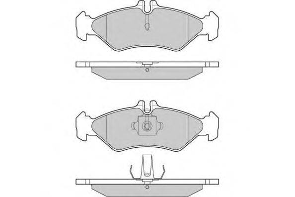 Комплект тормозных колодок, дисковый тормоз E.T.F. 21621