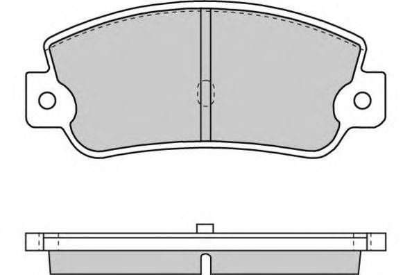 Комплект тормозных колодок, дисковый тормоз E.T.F. 12-0714