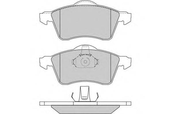Комплект тормозных колодок, дисковый тормоз E.T.F. 120723