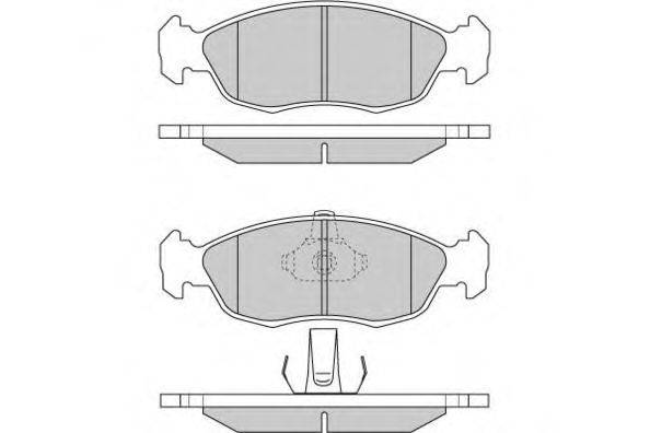 Комплект тормозных колодок, дисковый тормоз E.T.F. 120729