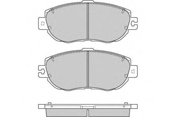 Комплект тормозных колодок, дисковый тормоз E.T.F. 12-0754
