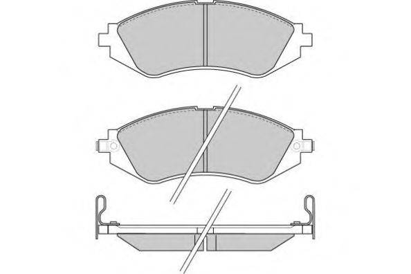 Комплект тормозных колодок, дисковый тормоз E.T.F. 12-0803