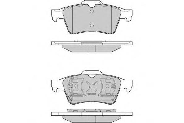 Комплект тормозных колодок, дисковый тормоз E.T.F. 120980