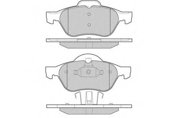 Комплект тормозных колодок, дисковый тормоз E.T.F. 12-0981