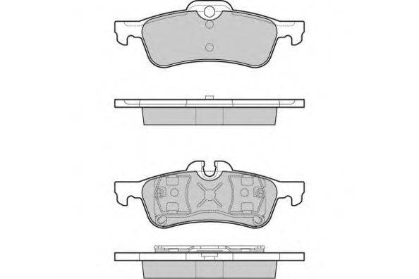 Комплект тормозных колодок, дисковый тормоз E.T.F. 24043