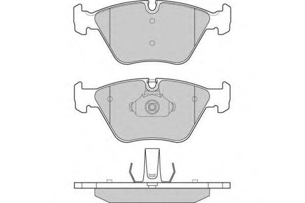 Комплект тормозных колодок, дисковый тормоз E.T.F. 12-1135
