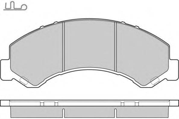 Комплект тормозных колодок, дисковый тормоз E.T.F. 121236