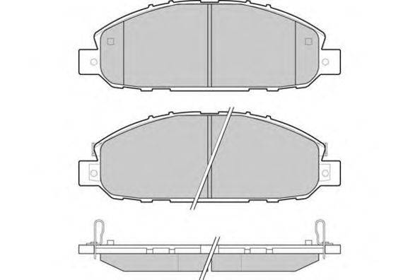 Комплект тормозных колодок, дисковый тормоз E.T.F. 12-1237