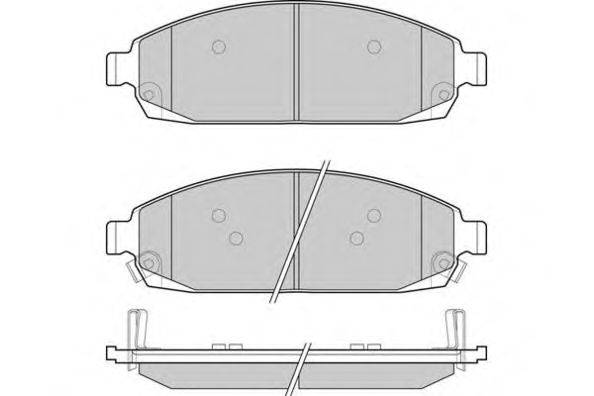 Комплект тормозных колодок, дисковый тормоз E.T.F. 12-1238