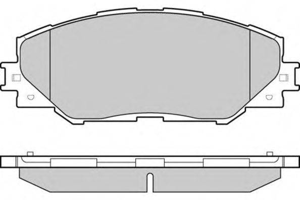 Комплект тормозных колодок, дисковый тормоз E.T.F. 12-1250