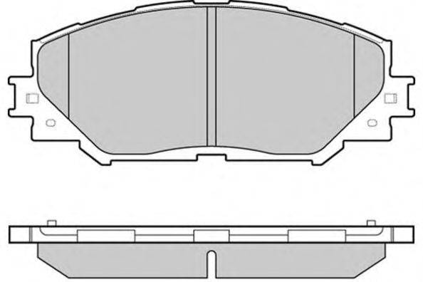 Комплект тормозных колодок, дисковый тормоз E.T.F. 12-1251