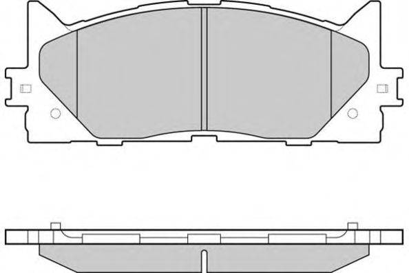 Комплект тормозных колодок, дисковый тормоз E.T.F. 12-1253